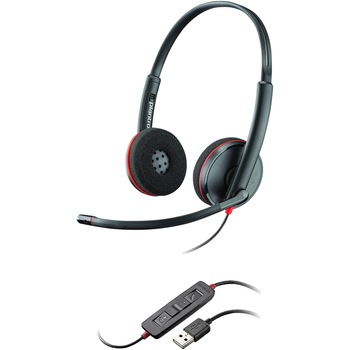 Casti cu microfon Plantronics Blackwire C3220, USB-A, Binaural, Negru Casti cu microfon Plantronics Blackwire C3220, USB-A, Binaural, Negru