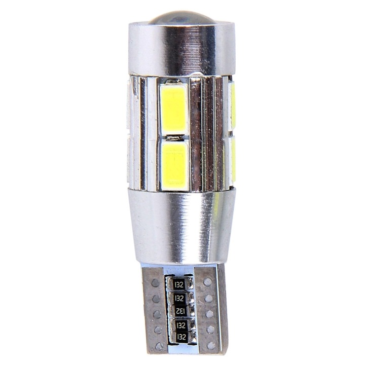 LED izzó készlet, T10, 10SMD, Canbus, 2 db