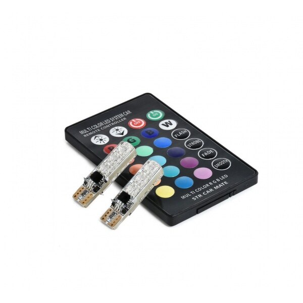 Set 2 Becuri rgb, pentru Pozitie, cu Telecomanda