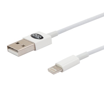 Cablu de date/incarcare Savio CL-64, USB to Lightning, Iphone 5/6/7/8/X/XS/XR, 1m, Alb Cablu de date/incarcare Savio CL-64, USB to Lightning, Iphone 5/6/7/8/X/XS/XR, 1m, Alb
