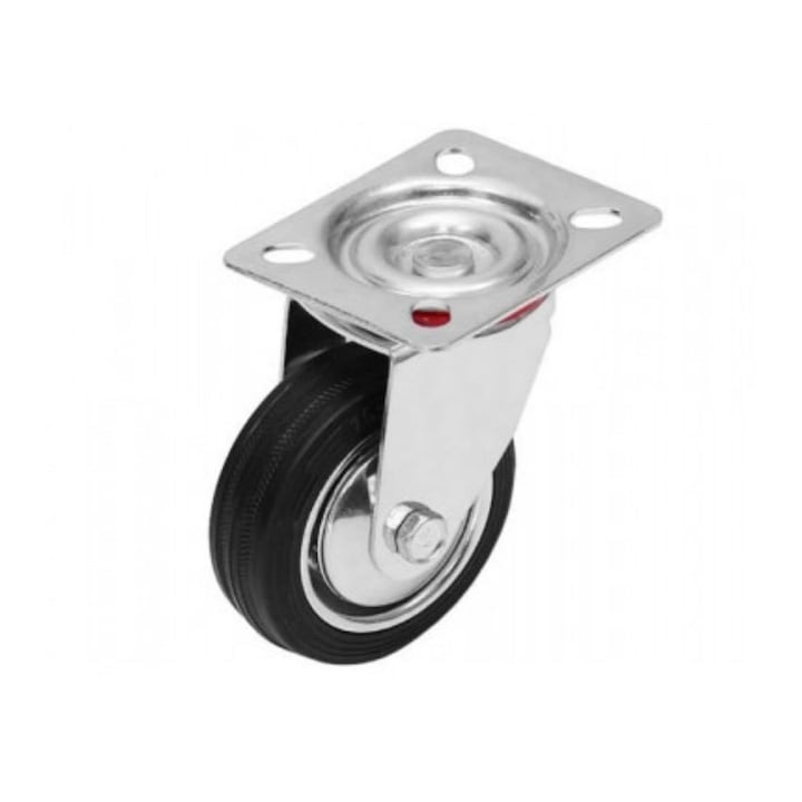 Roata pivotanta pentru transport marfa, 60 kg, 12.5cm