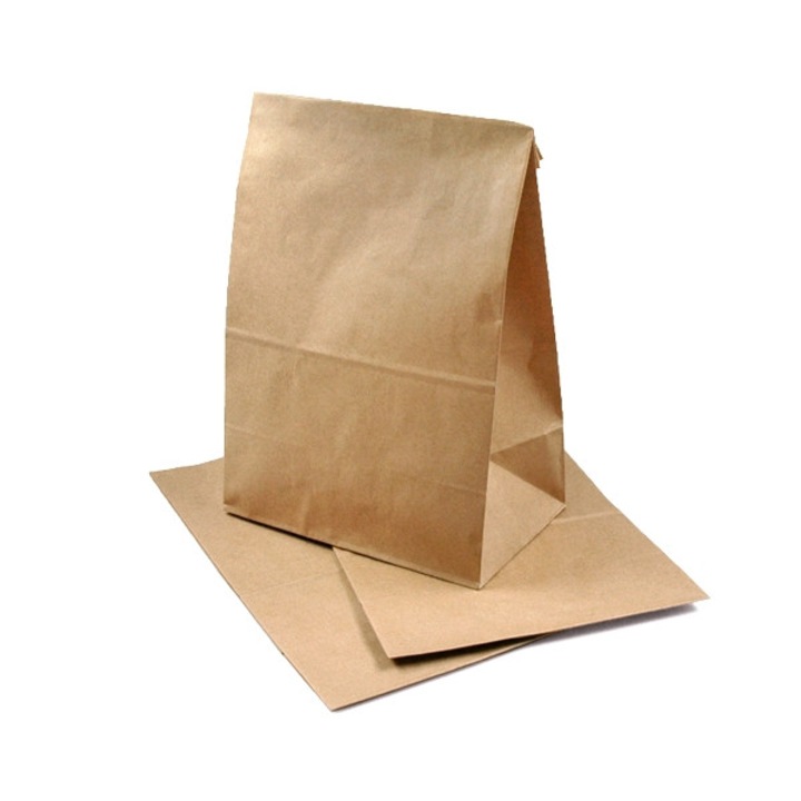 Set 500 bucati, Sacosa Natur Fara Maner, 26x17x28.5 cm