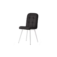 scaun tapitat elite cromy smart living studio casa cadru metal material textil picioare metalice negru alb imagen 39_0_
0