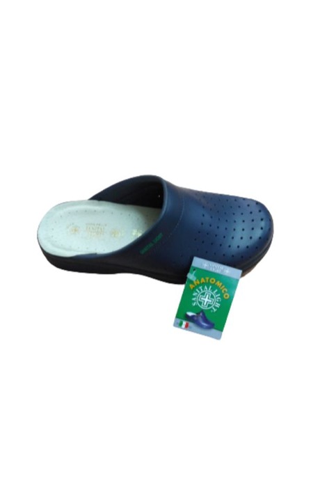 Saboti medicali barbati, Sanital Light, Piele naturala, Bleumarin