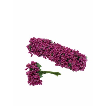 Set 12 buchete flori artificiale Atelier, Plastic, Siclam, 3cm Set 12 buchete flori artificiale Atelier, Plastic, Siclam, 3cm