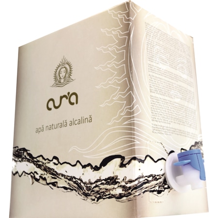 Apa Natural Alcalina, Aur'a, Aura plata, ph 8.25, Bag-in-Box 5 L