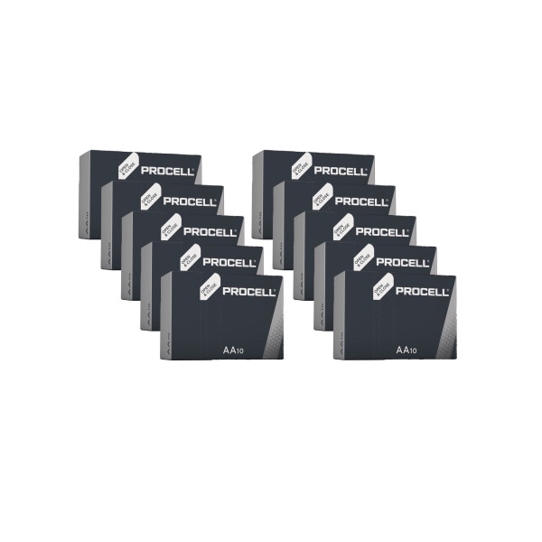 Pachet 100 baterii Duracell Procell LR06, AA alcaline