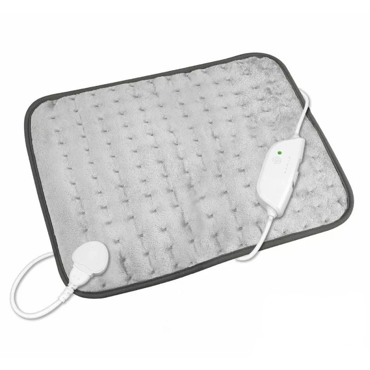 Електрическа грейка Medisana HP 650, с Oeko-Tex® Standard 100 материя, XL размер: 45 x 35 см, 100 W, 4 нива на температурата, Бързо загряване, Автоматично изключване, Сив