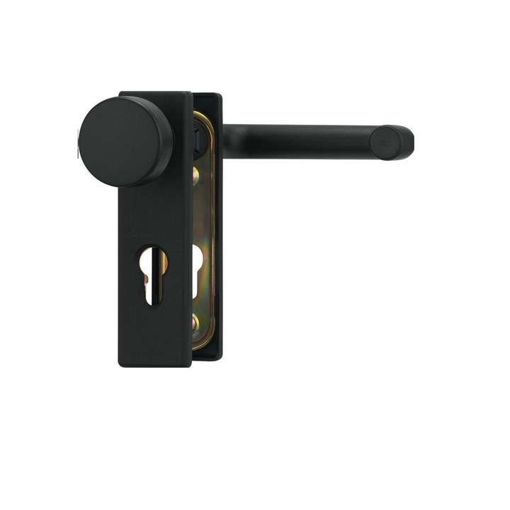 Abus KFG Ajtókilincs tűzgátló ajtóhoz, 72 mm, Matt fekete (gombos)