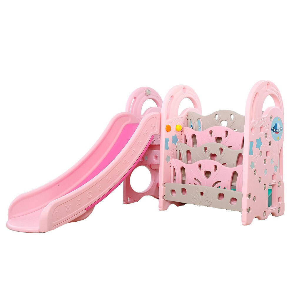 Tobogan cu cos de baschet si organizator carti Nichiduta Big Meteor Pink