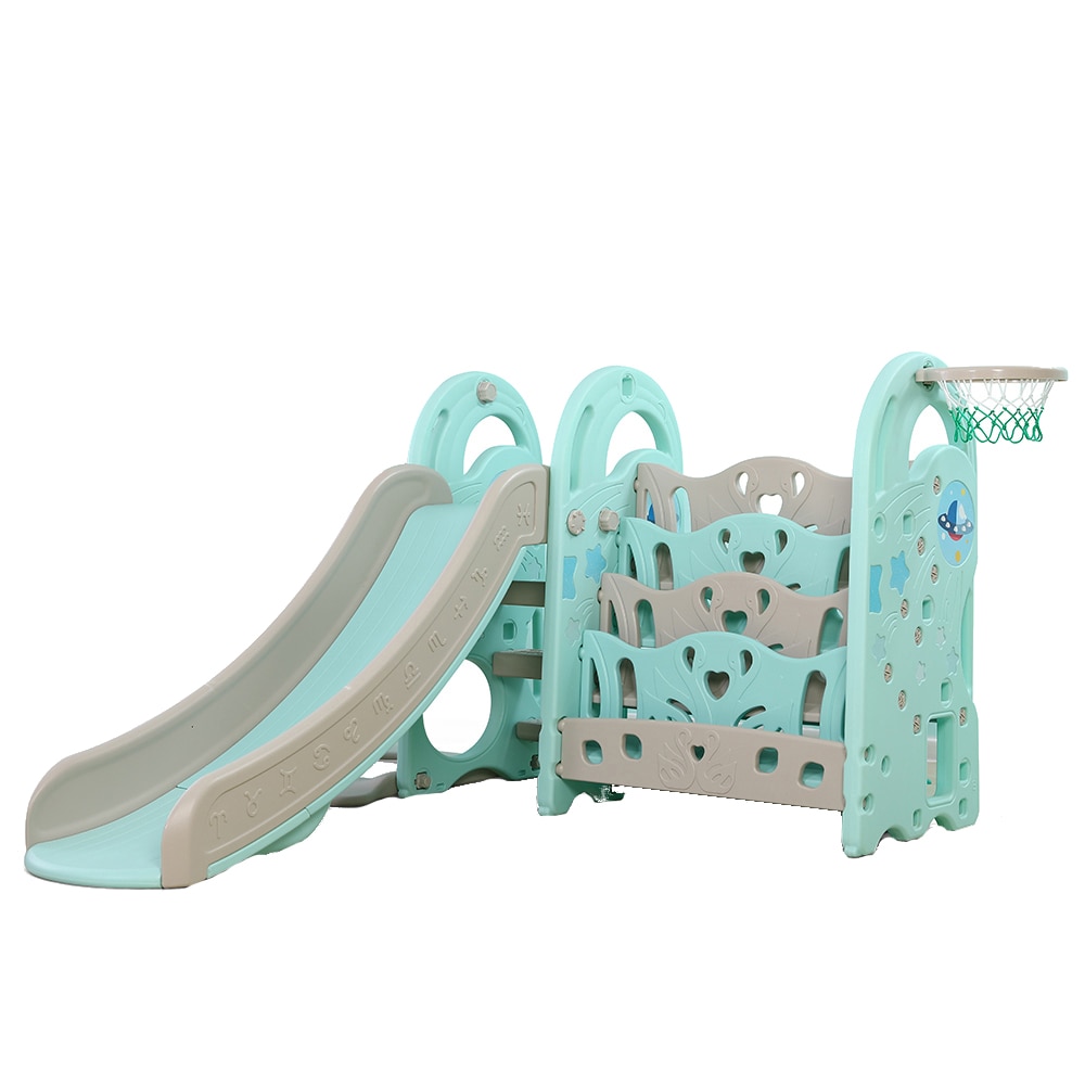 Tobogan cu cos de baschet si organizator carti Nichiduta Big Meteor Blue