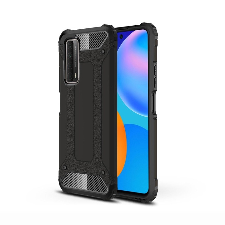 Удароустойчив Калъф Armor за Huawei P Smart 2021, Черен, Blister Pack