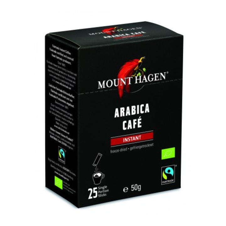 Bio instant kávé Mount Hagen adagok, 25sz*2g