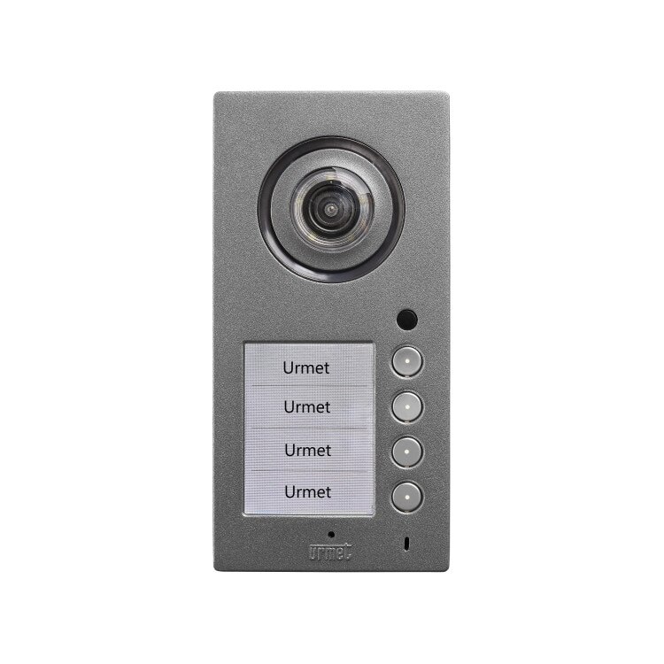 Post de exterior video cu display, pentru 4 familii, pulsantiera antivandal, videointerfon Urmet Mikra2 1784/3