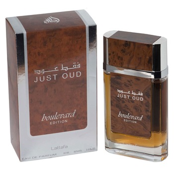 Apa de Parfum Lattafa, Just Oud Boulevard, Unisex, 100 ml Apa de Parfum Lattafa, Just Oud Boulevard, Unisex, 100 ml