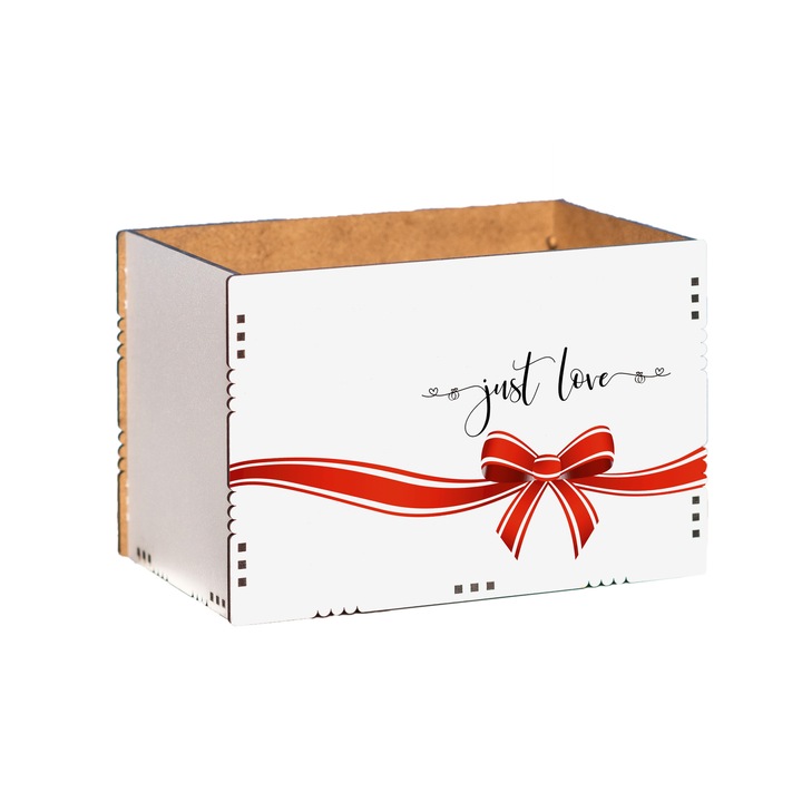 Cutie decorativa, MDF, Imprimeu,DekoLaser, CFP15003, 15x10x10 cm