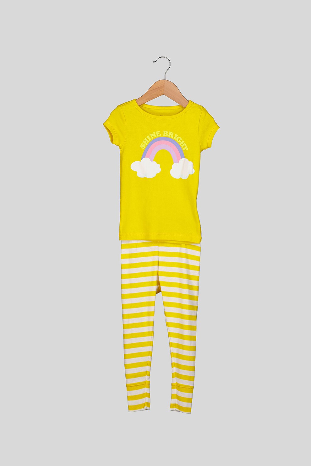 GAP, Pijama de bumbac organic, Galben