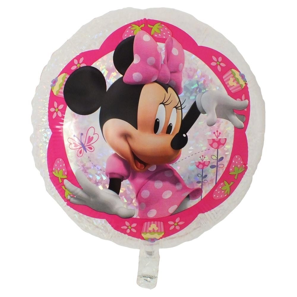 Balon Folie 55 cm Holografic, Minnie Mouse, Amscan, 1 buc
