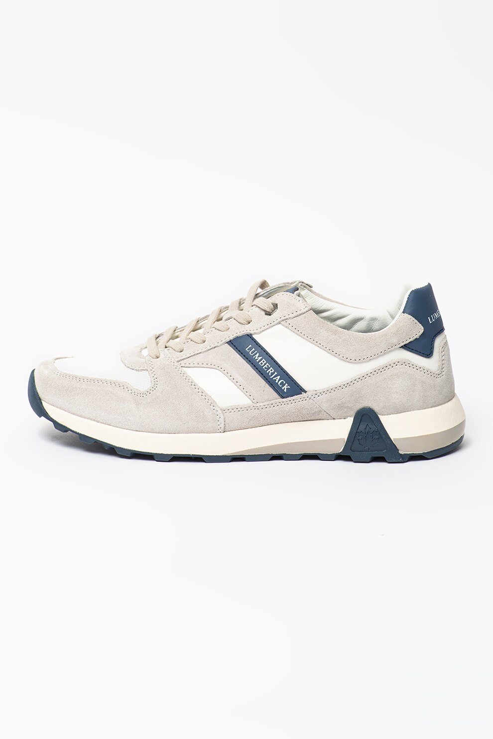 Lumberjack, Pantofi sport cu garnituri de piele intoarsa si piele cu model colorblock Grant