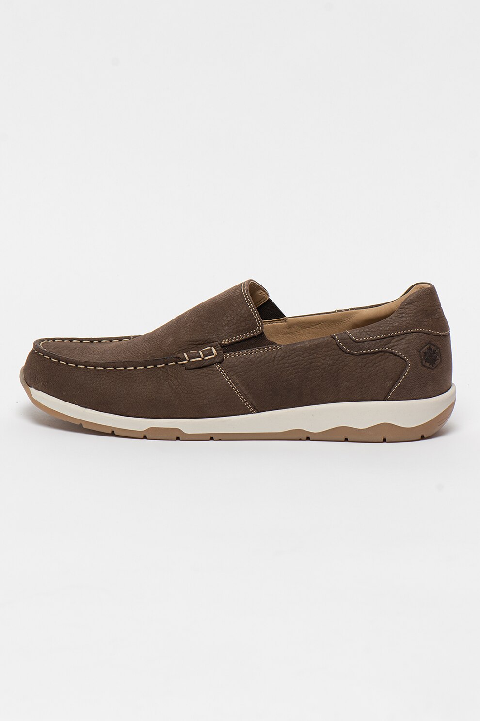Lumberjack, Mocasini de piele Mick, Maro inchis, 41