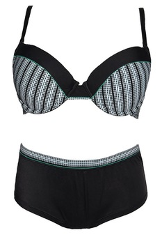 Set lenjerie intima dama Venerastyle, Bianca 01, Negru/Alb, 75C EU Set lenjerie intima dama Venerastyle, Bianca 01, Negru/Alb, 75C EU