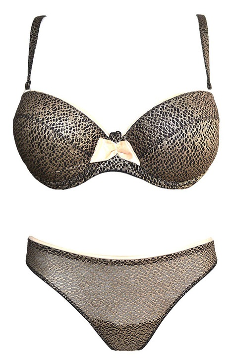 Set dama VENERASTYLE Paianjen auriu 02, Auriu/Negru, 75C