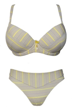 Set lenjerie intima dama Venerastyle, Sarah 104/202, Bej/Galben Set lenjerie intima dama Venerastyle, Sarah 104/202, Bej/Galben