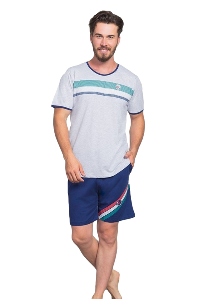 Pijamale barbati Gazzaz by Vienetta, model G Line, Gri