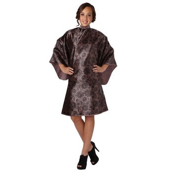 Pelerina pentru tuns si vopsit, Olivia Garden, poliester, maro, 150 x 120 cm Pelerina pentru tuns si vopsit, Olivia Garden, poliester, maro, 150 x 120 cm