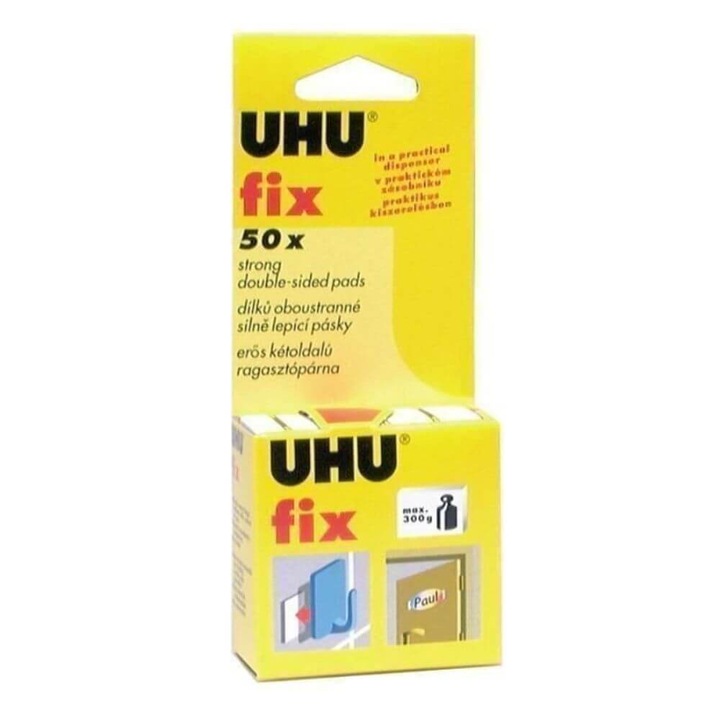 Фиксиращи двойнозалепващи ленти UHU, 50 бр.