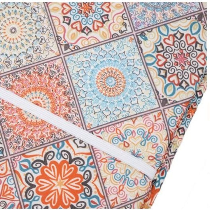 Възглавница за стол с облегалка, Ориенталски десен, 43x87x2.5 см