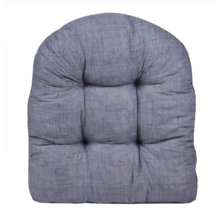 Perna decorativa pentru podea, gri, umplutura spuma, 45x50x12 cm