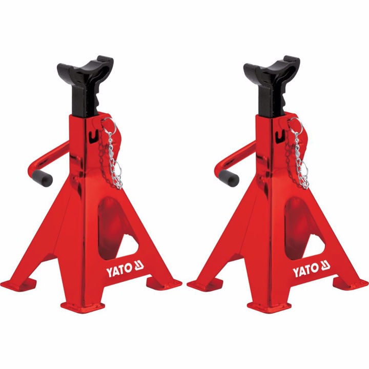 Професионални подпори за автомобил Yato, 382 - 600 мм, 6 t, 2 броя