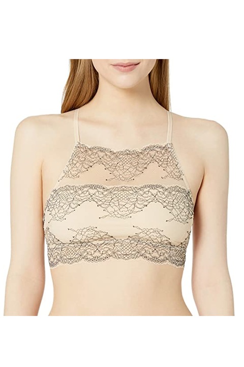 Noi csipke Bustier, Mae, Fekete/Bézs, M