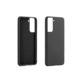 Samsung S21 Plus-szal kompatibilis tok, SILKASE, fekete színű, puha szilikon