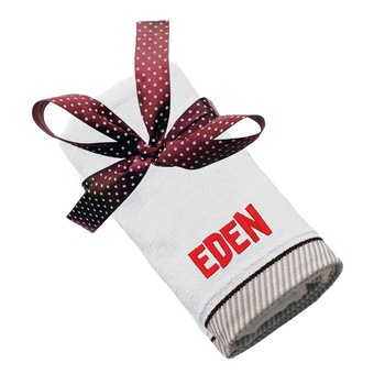 Prosop bumbac, LWS, brodat, model nume Eden, alb, 50x100 cm Prosop bumbac, LWS, brodat, model nume Eden, alb, 50x100 cm