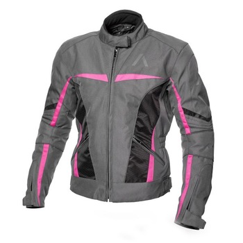 Geaca moto textil dame Adrenaline Love Ride 2.0, negru/gri/roz, marime M Geaca moto textil dame Adrenaline Love Ride 2.0, negru/gri/roz, marime M