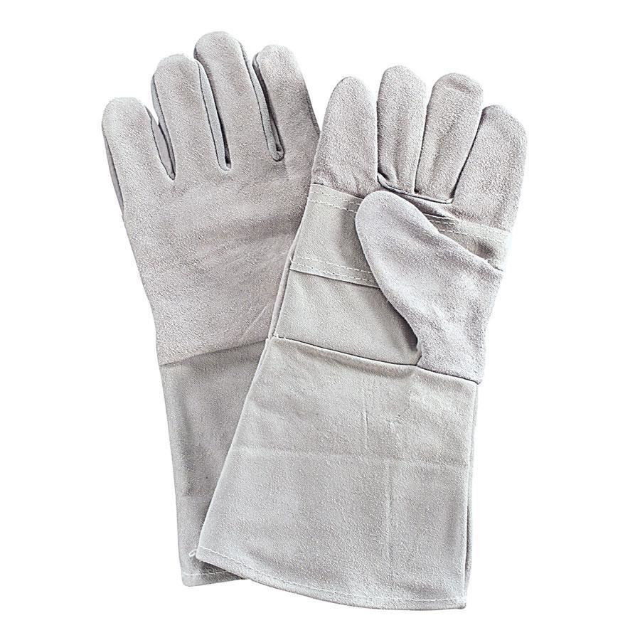 Manusi de Protectie Protek pentru Sudura din Piele Spalt de Bovina, Culoare Gri, Marime Universala