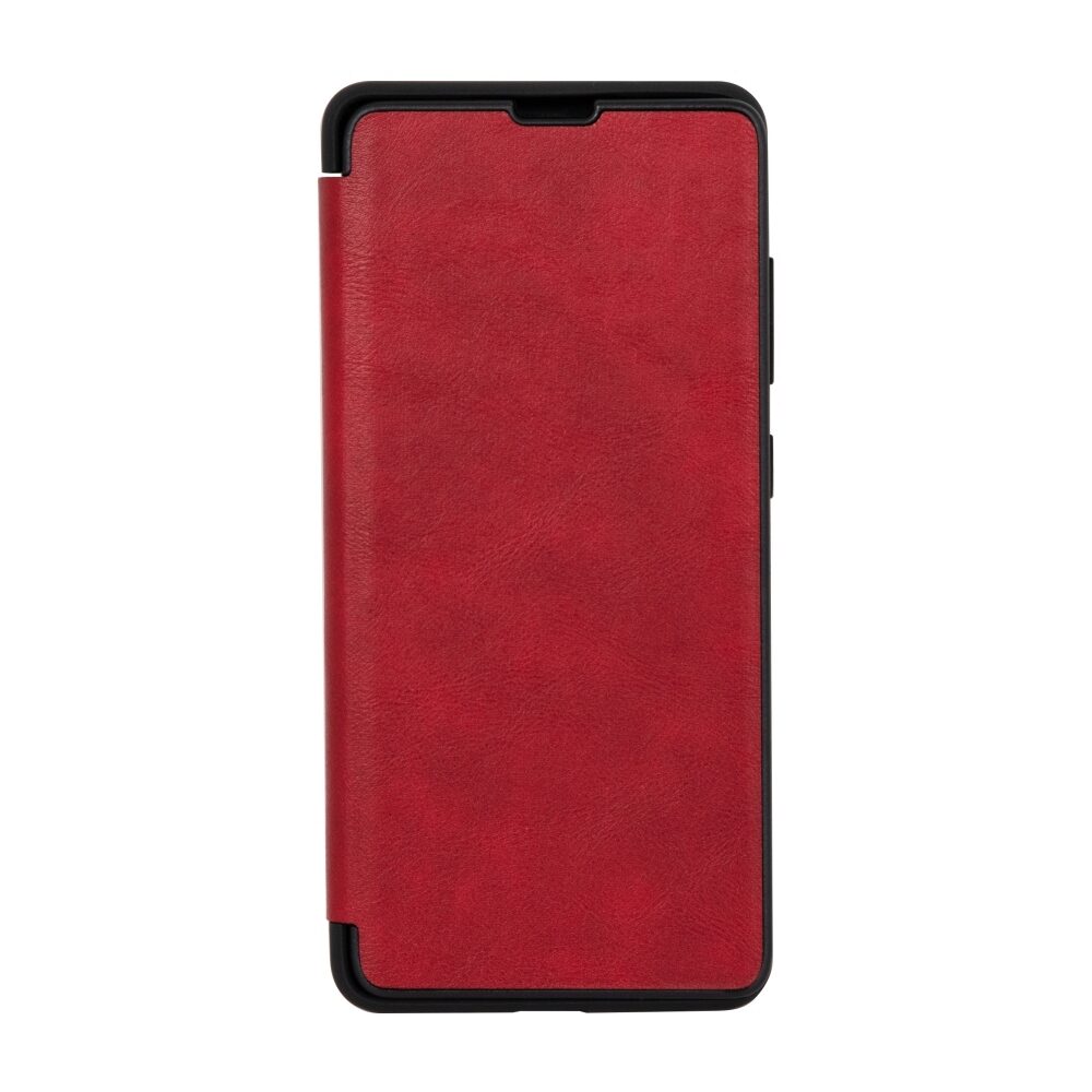 Husa Carte din Piele Eco Beline pentru Samsung Galaxy S20 FE, Inchidere Magnetica, Rosu