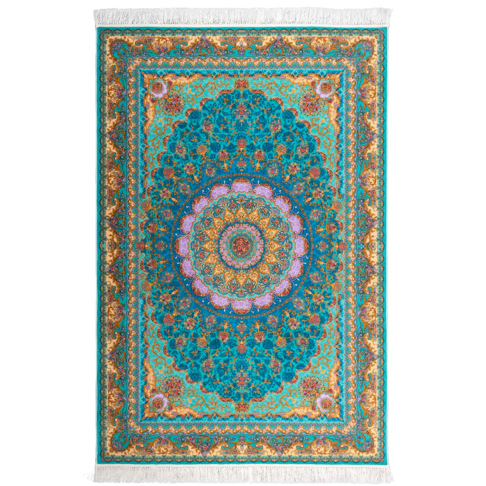 Covor EuCarpet 100904A1 Dimensiune 120x80 Turcoaz