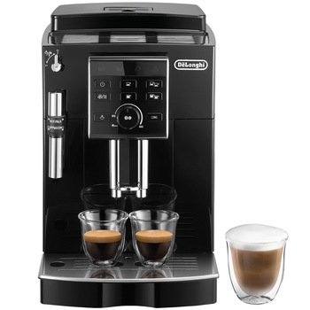 Espressor automat De’Longhi ECAM 23.120.B, Sistem manual de spumare, Rasnita cu 13 setari, 15 bari, 1450 W, 1.8 l, Negru Espressor automat De’Longhi ECAM 23.120.B, Sistem manual de spumare, Rasnita cu 13 setari, 15 bari, 1450 W, 1.8 l, Negru