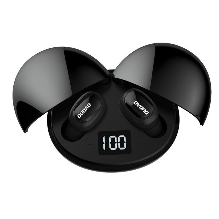 Casti wireless, Dudao, Bluetooth 5.0, Negru