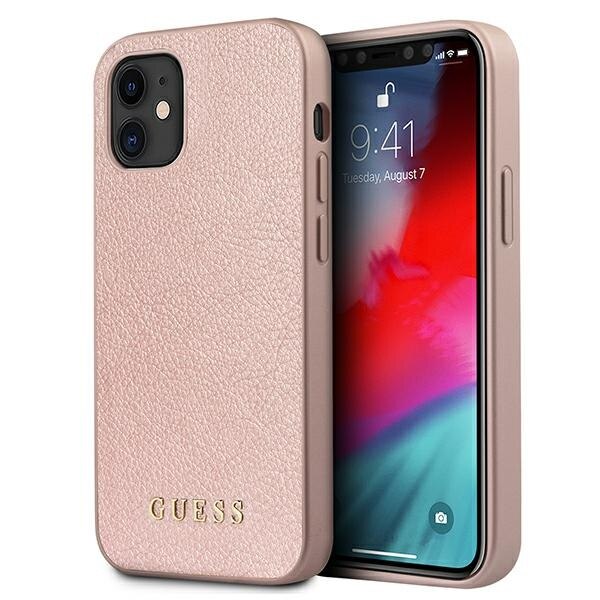 Husa iPhone 12 Mini Guess Iridescent Rose Gold