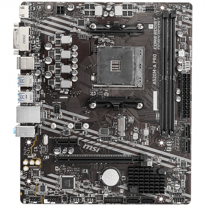 Дънна платка MSI A520M-A PRO, Socket AM4
