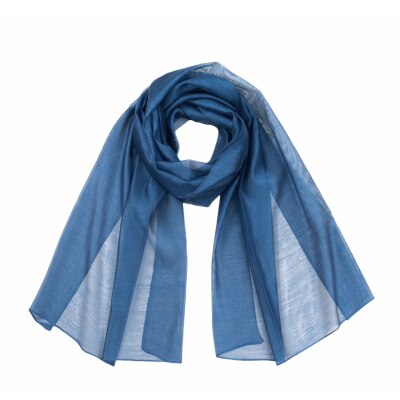 Esarfa dama matase si bumbac, albastra, Art of Polo