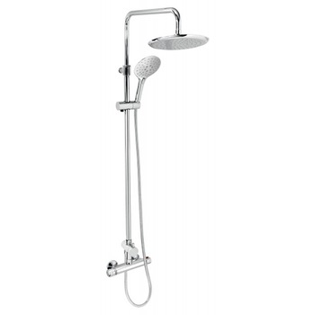 Baterie dus termostatica cu set dus fix si para dus mobila, Ferro SADA2661, 2 in 1, crom Baterie dus termostatica cu set dus fix si para dus mobila, Ferro SADA2661, 2 in 1, crom