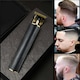Aparat de tuns Reincarcabil USB Conturare, Trimmer Modele Par Hair Styling Profesional, Telemag®, Black
