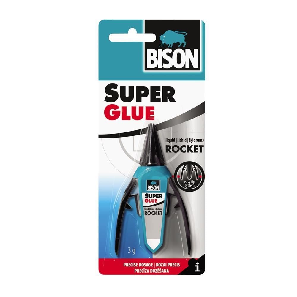 Super Glue Bison Rocket Liquid, 3 g