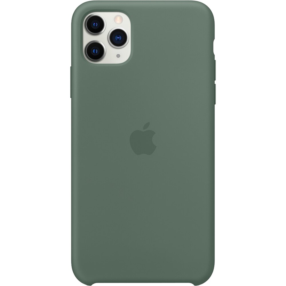 Husa Compatibila Apple, iPhone 11 Pro, Silicon, Microfibra , Pine Green