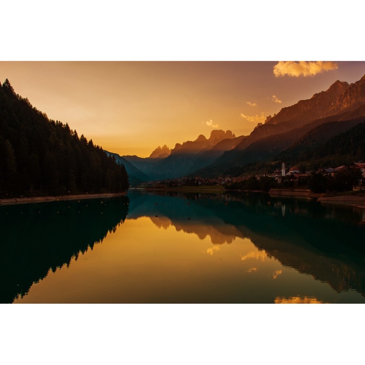 Öntapadó PVC tapéta 80x130 cm Sunset on Saint Catherine Lake